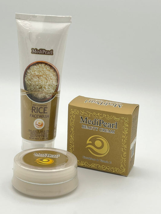 MediPearl Premium Skin Care Deal.(3 Jars cream+ 6 Tubes Rice Facewash)