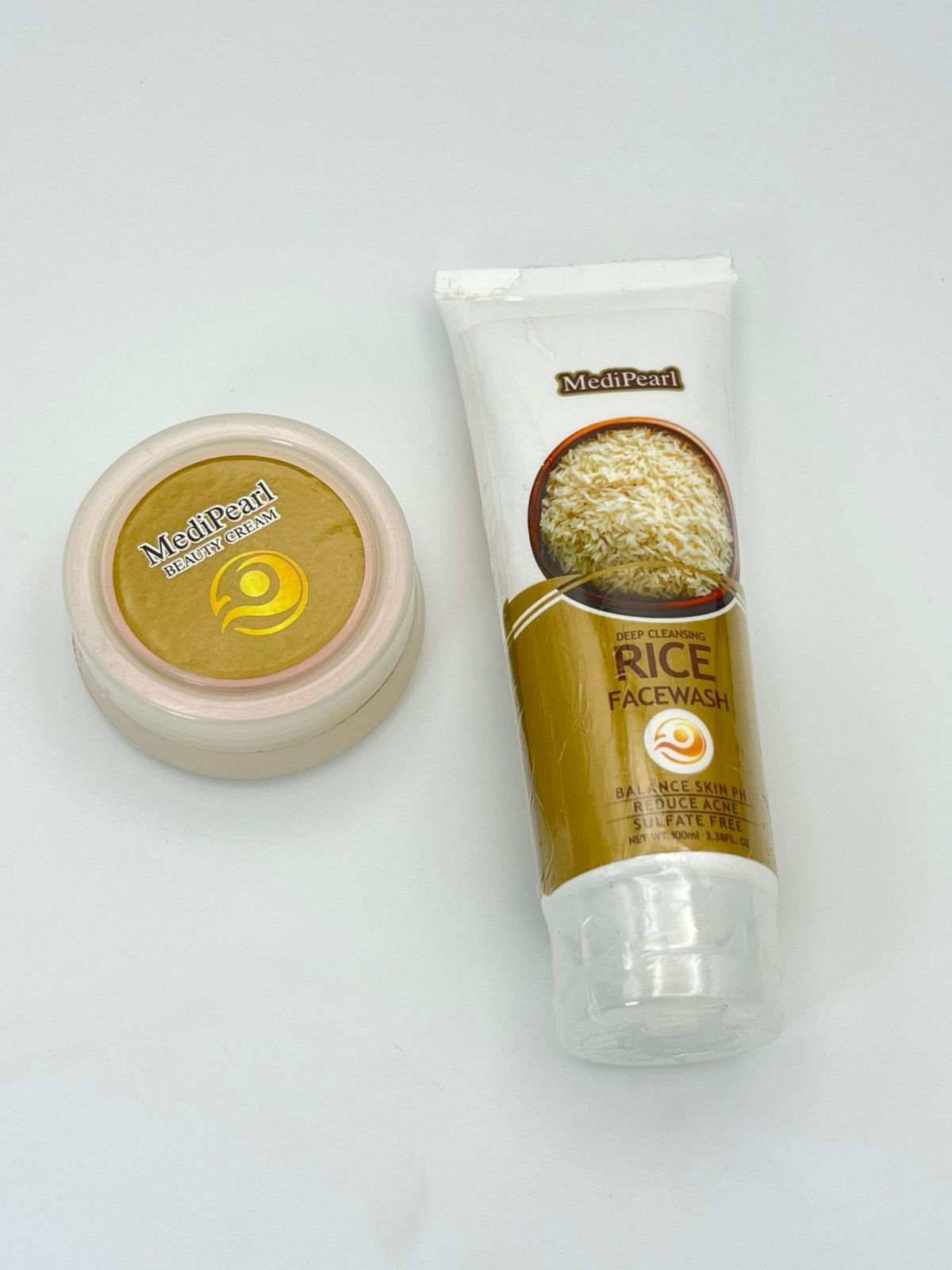 MediPearl Skin Care Bundle Offer.(1 Jar cream+ 2 Tubes Rice Facewash)